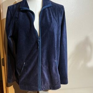 Sag Harbor Blue Utility Jacket Velvet Finish
